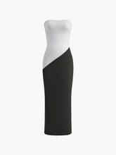 Schmales Schlauchkleid mit Farbblockdesign